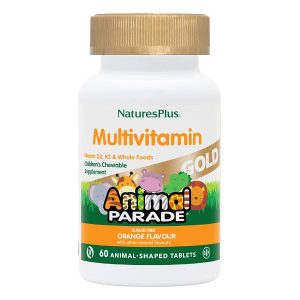 NATURES PLUS ANIMAL PARADE GOLD MULTIVITAMIN ORANGE CHEWABLE 60S