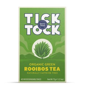 TICK TOCK ORGANIC ROOIBOSCH GREEN TEA 40