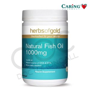 Herbs of Gold Natural Fish Oil 1000mg Capsule