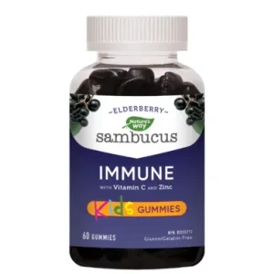 Natures Way Sambucus Elderberry Gummies Kids  60 Gummies